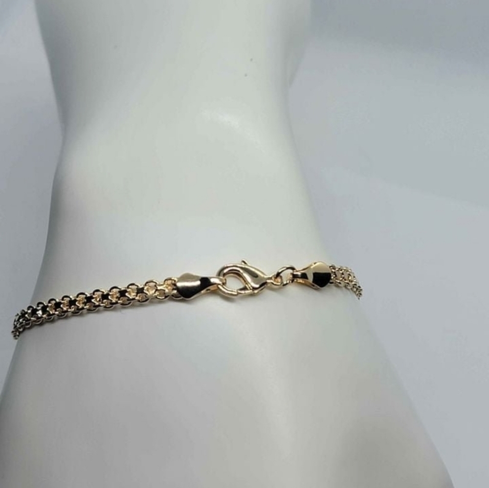 Brazilian 18k Gold filled 3 Elephants Bracelet - Picture 4 of 4